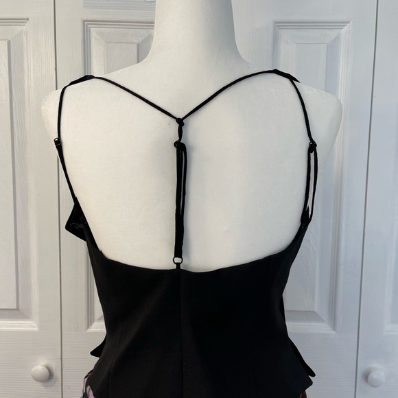 Zara  Combination Velvet Vest. - Picture 6 of 10